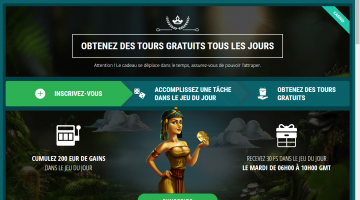 22Bet Obtenez des tours gratuits tous les jours